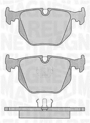 MAGNETI MARELLI 363916060485 -  Комплект тормозных колодок, дисковый тормоз